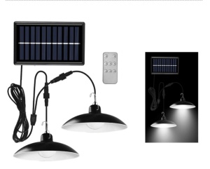 Set 2 lampi cu incarcare solara, telecomanda, panou solar cu tarus de fixare in pamant/prindere in perete, lumina alb rece XF-707-2 K KATHODE - Img 7