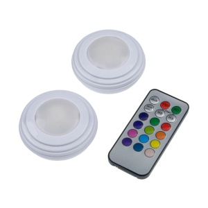 Set 2 lampi LED cu telecomanda si 12 culori de lumina