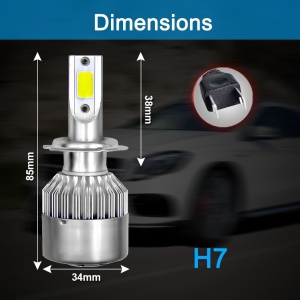 Set 2 Leduri H7 pentru far auto, putere 36W, 6500K, luminozitate 3800 Lumeni - Img 5