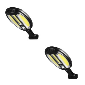 Set 2 x lampa cu incarcare solara si telecomanda, senzor de miscare si lumina, 3 moduri de iluminare, stare de veghe, 138 x led, HB-8288A K KATHODE