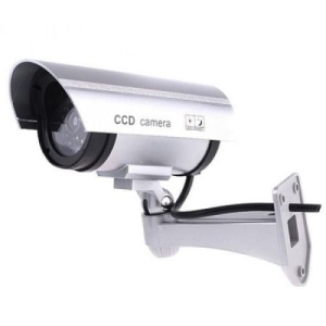 Set 3x camera supraveghere falsa, LED intermintent, pentru interior/ exterior