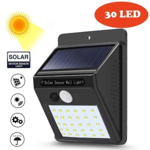 Set 4 lampi solare de perete cu senzor de miscare si lumina cu 30 leduri - Img 4