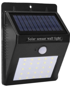 Set 5 Lampi solare, de perete cu lumina 30 LED-uri, Negru - Img 2