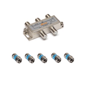 Set Spliter CATV 4 iesiri +5 mufe F autosertizare Cabelcon - Img 3