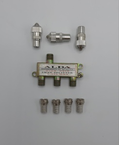 Set Splitter 5-900 MHz 3 cai + 4 mufe F + mufe TV KATHODE®