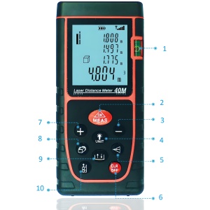 Telemetru cu Laser Retoo FixIt, 40m, Ecran LCD 2.5", Precizie ± 3mm, Clasa Laser II 635nm - Img 6