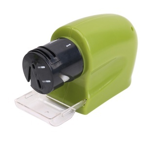 Aparat electric de ascutit cutite, Verde, baterii - Img 5