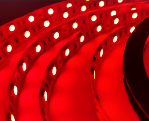 Banda LED IP20, 5 m, Rosu