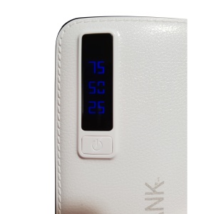 Baterie Externa Powerbank 30.000 mAh Cu 3 Porturi USB Pentru Incarcare Alb - Img 2