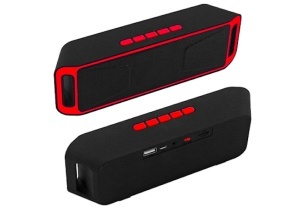 Boxa Portabila Star 208 Stereo Cu Bluetooth 4.0 Compatibila cu IOS, Android, Slot TF/USB/AUX , Radio fm ROSU