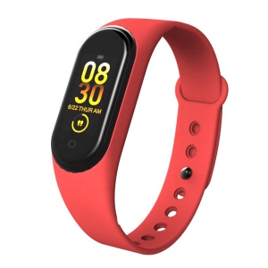 Brata fitness M4 Rosie, Android 4.4+, iOS 8.0+, Autonomie pana la 30 zile
