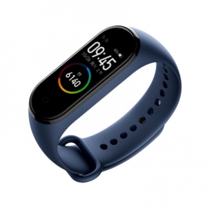 Bratara Fitness Wearfit M4 Color ,Model 2019,Ritm Cardiac,tensiunea arteriala,calorii,monitorizare somn,rezistent apa IP67,Arata Vremea,Negru/Albastru - Img 2