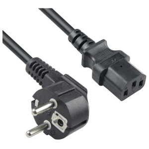 Cablu alimentare Monitor, PC 1.2 m negru - Img 3