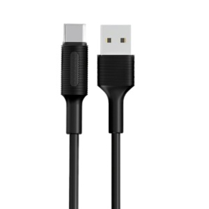 Cablu de date/incarcare, Borofone, USB Tip C, 1m, Negru