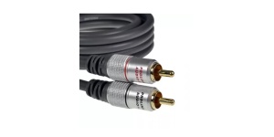 Cablu RCA mufa tata x2 din ambele parti 5m negru PROLINK - Img 2