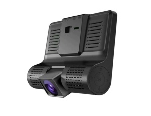 Camera Video Auto de Bord Tripla, Full-HD, 3 Camere - Fata/Spate/Interior, Display 4 Inch, G Senzor, 170 grade, Negru - Img 4