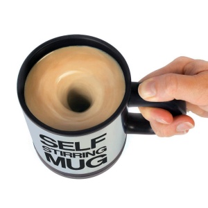 Cana cu amestecare automata - Self-stirring Mug, negru - Img 2