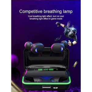 Casti bluetooth wireless 5.3, rezistente la apa, indicator baterie, asistent vocal, cutie reincarcare E10 K KATHODE - Img 6
