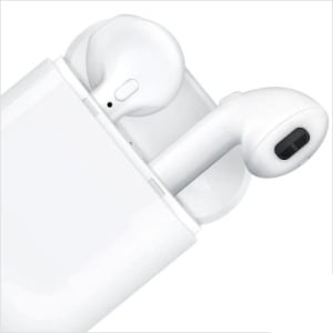 Casti i9S-TWS, Conectare Bluetooth, Compatibil Android & IOS, Docking station + Husa de silicon - Img 3