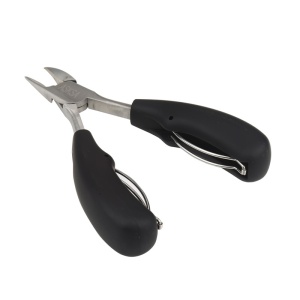 Cleste pedichiura, ASKSA, Pentru Unghiile Incarnate Sau Groase, Inox, Negru/Argintiu