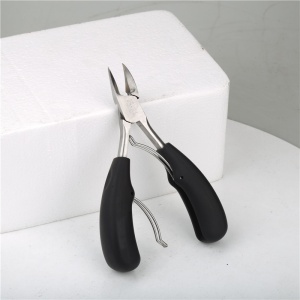 Cleste pedichiura, ASKSA, Pentru Unghiile Incarnate Sau Groase, Inox, Negru/Argintiu - Img 3