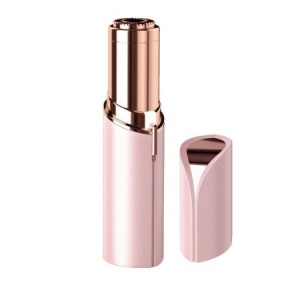 Epilator facial hipoalergenic - Aparat portabil pentru indepartarea parului facial cu LED, Flawless Finishing Touch, Roz