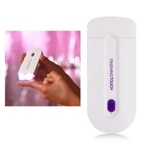 Epilator portabil fara fir cu tehnologie Sensa Light, fara durere, cu acumulator, incarcare USB, culoare alb - Img 4