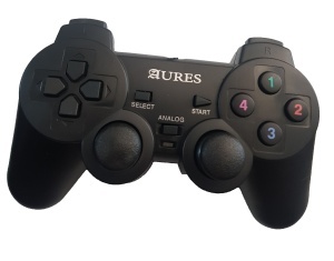 Gamepad, Aures, USB 2.0, PC/Laptop, Negru - Img 2