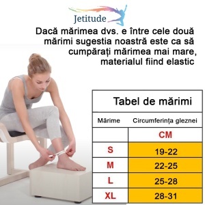 Glezniera elastica Jetitude™, orteza de protectie pentru glezna cu benzi de fixare elastice 1 bucata negru cu verde Marime XL - Img 5
