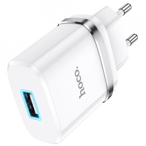 Incarcator Priza USB-A, 10W, 2.4A - Hoco Ardent (N1) - White - Img 4
