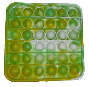 Jucarie anti-stres POP IT patrat - verde, galben, alb K KATHODE
