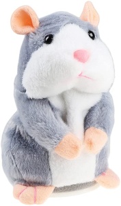 Jucarie distractiva hamster care vorbeste cu copilul, repeta ce-i spui si se misca, voce amuzanta, inaltime 15 cm, culoare gri - Img 5
