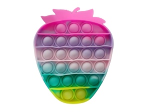 Jucarie senzoriala antistres, POP IT multicolor - capsuna - K KATHODE