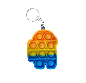 Jucarie senzoriala antistres POP IT tip breloc, forma Among us 1, multicolor K KATHODE