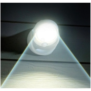 Lampa cu led cu senzor de miscare, 360 grade, Quasar & Co., 14 x 12 x 12 cm, plastic, alb - Img 5