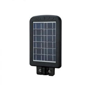 Lampa Solara Stradala de Exterior CcLamp, Panou Solar Inclus, Putere 30 W, Senzor Crepuscular, Design Modern, Negru - Img 2