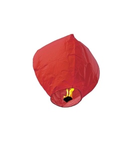 Lampion rosu, biodegradabil, oval, 62x42x30 K KATHODE