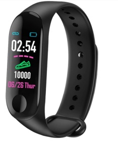 M3 Plus, Bratara Fitnes Smartband, Bluetooth, Oled, IP67, Ritm cardiac, Notificari apeluri, aplicatii