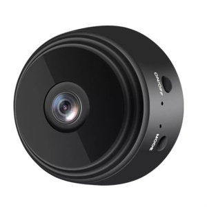 Mini Camera de Supraveghere Ultradion A9, Dispozitiv pentru Spionaj, Design Compact, Subtil si Usor de Ascuns, Aplicatie pentru telefon, Wifi, Stand Magnetic, 500 mAh, Senzor miscare, Vedere nocturna, Negru