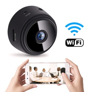 Mini Camera de Supraveghere Ultradion A9, Dispozitiv pentru Spionaj, Design Compact, Subtil si Usor de Ascuns, Aplicatie pentru telefon, Wifi, Stand Magnetic, 500 mAh, Senzor miscare, Vedere nocturna, Negru - Img 4