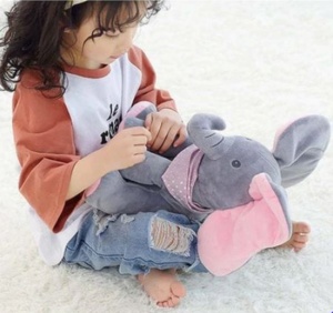 Pachet cu 2 jucarii interactive, contine Hamsterul vorbitor, repeta ce aude, isi misca corpul si capul,15 cm si Elefantul Cucu Bau, canta in limba engleza si isi acopera ochii cu urechile, 30 cm, gri/roz - Img 5