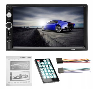 Player auto 7010B, 2DiN, negro, Radio FM, Navigatie, MirrorLink, Mp5, Ecran 7'', Bluetooth, Touchscreen, Divix, AVI, USB, SD Card, AUX - Img 2