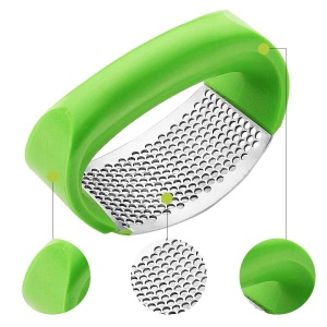 Presa usturoi manuala, awwaline®, verde, curbata, inox, usor de curatat - Img 2