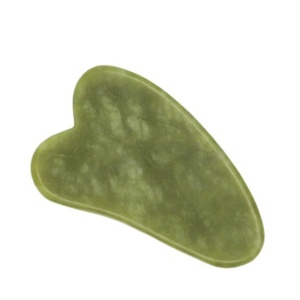 Rola din Jad si Gua Sha, pentru masaj facial si corporal, verde - Img 4