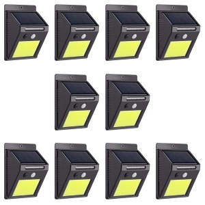 Set 10 lampi cu incarcare solara, cu senzori de amurg, miscare si lumina, 3 trepte de iluminare, 48 x LED, K KATHODE