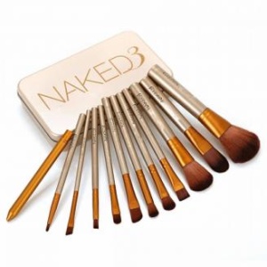 Set 12 pensule profesionale pentru machiaj Naked