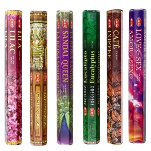 Set 120 Betisoare parfumate, Eucalipt, Love, Sandal Queen, Egyptian Musk, Coffee, Liliac
