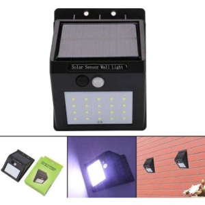 Set 2 lampi cu incarcare solara si senzor de miscare, 20 becuri LED-uri, montare pe perete, fara cabluri - Img 3