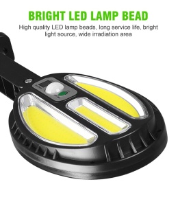 Set 2 x lampa cu incarcare solara si telecomanda, senzor de miscare si lumina, 3 moduri de iluminare, stare de veghe, 138 x led, HB-8288A K KATHODE - Img 4