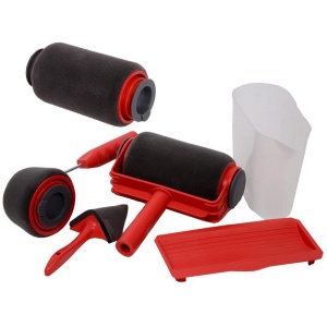 Set 2x Trafaleti Paint Runner Pro Profesional cu umplere + rezervor recipient 700 ml + brat extensibil 71 cm + ustensila colturi + breloc inscriptionat GrigProject - Img 2